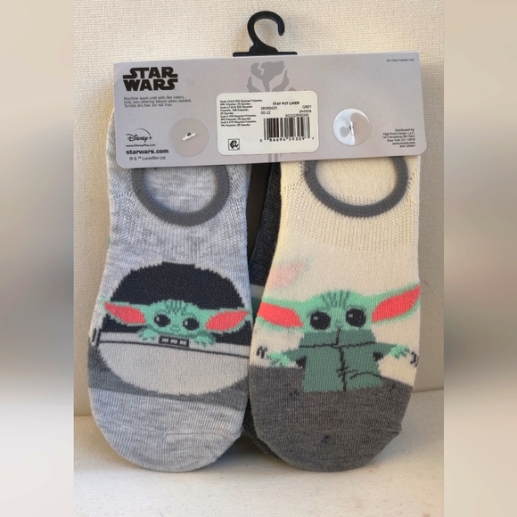 Star Wars Mandalorian Baby Yoda Ankle Socks Set - Picture 3 of 4